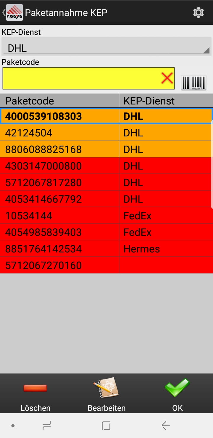 Goods Receipt Article Overview Android Software by COSYS Goods Receipt Article Overview Android Software by COSYS