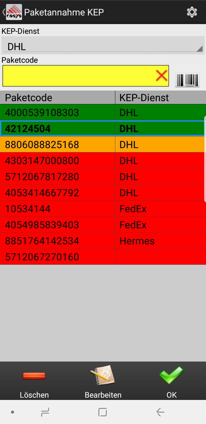 Goods Receipt Article Overview Android Software by COSYS Goods Receipt Article Overview Android Software by COSYS