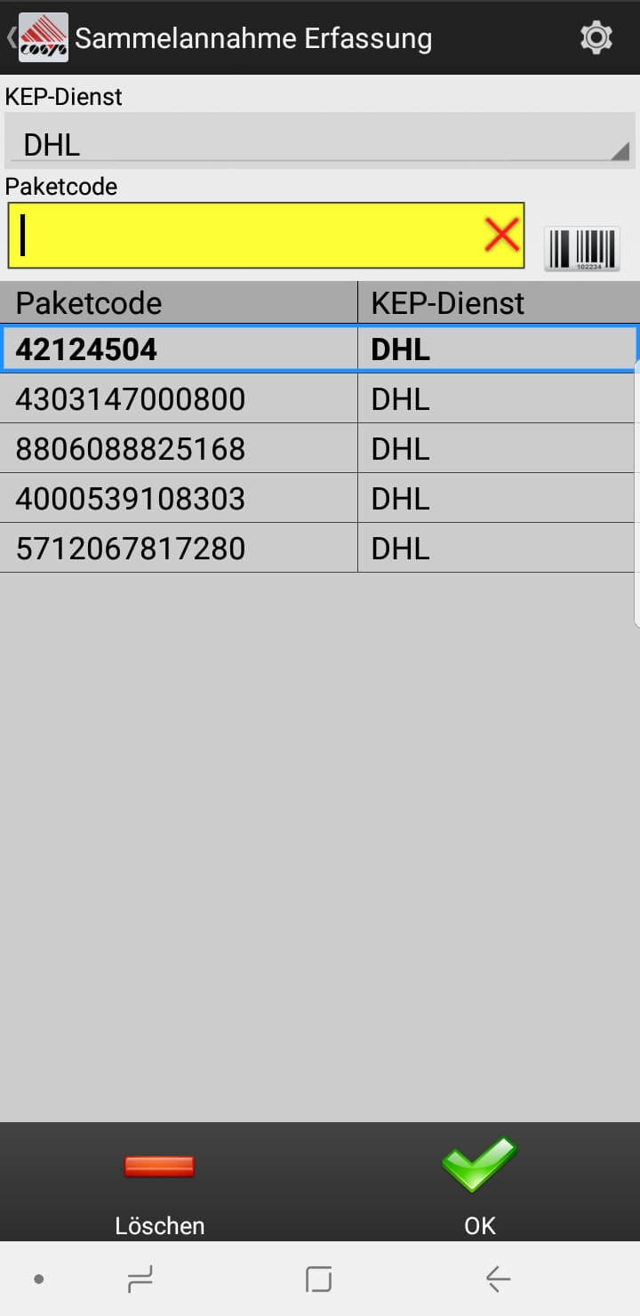 Goods Receipt Article Overview Android Software by COSYS Goods Receipt Article Overview Android Software by COSYS