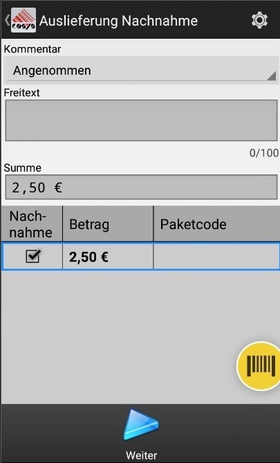 Goods Receipt Article Overview Android Software by COSYS Goods Receipt Article Overview Android Software by COSYS
