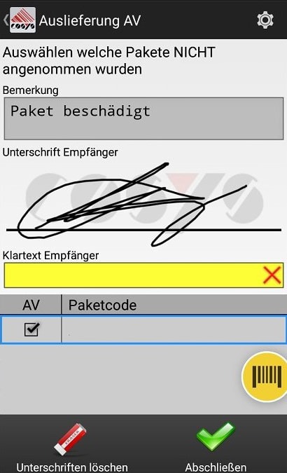 Goods Receipt Article Overview Android Software by COSYS Goods Receipt Article Overview Android Software by COSYS