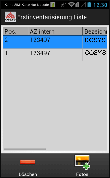 Initial inventory folder document management Initial inventory folder document management