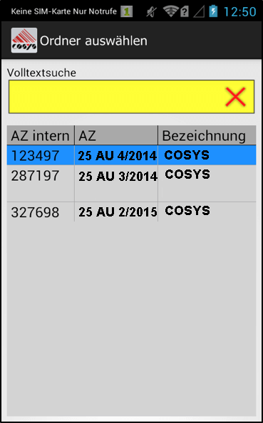 Folder search document management Folder search document management